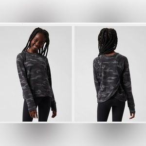 Athleta cozy girl “Cross your fingers” sweatshirt